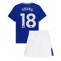 Everton Ashley Young #18 Fotballklær Hjemmedraktsett Barn 2024-25 Kortermet (+ korte bukser)